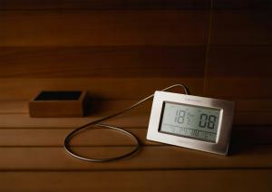 Digitales Thermo-Hygrometer für die Sauna