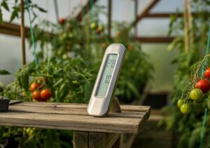 Funk-Thermometer für das Gewächshaus