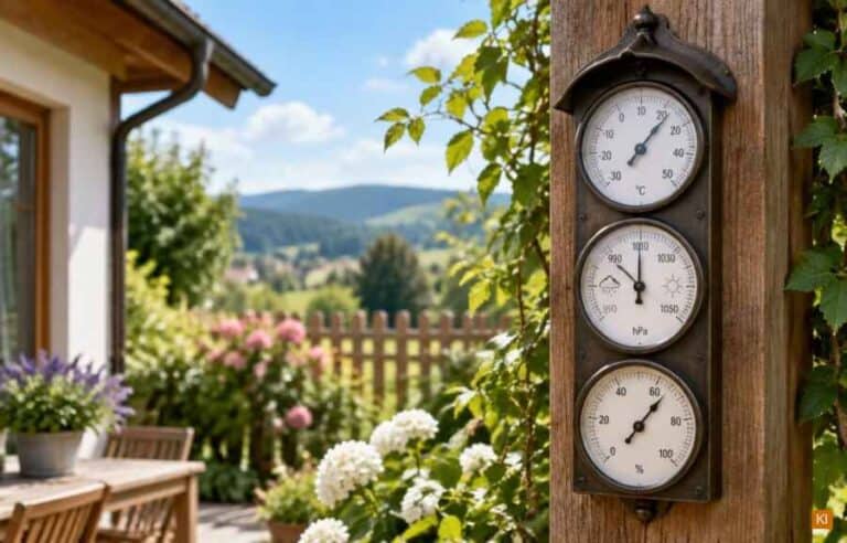 Analoge Wetterstation für außen