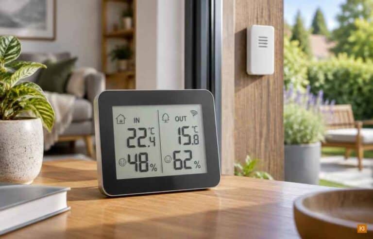 Digitales Thermometer mit Hygrometer für innen und außen