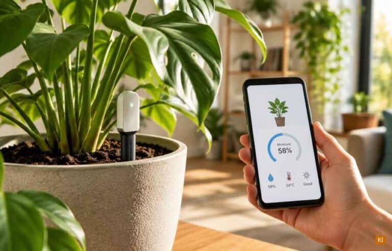 Feuchtigkeitsmesser mit WLAN für Pflanzen