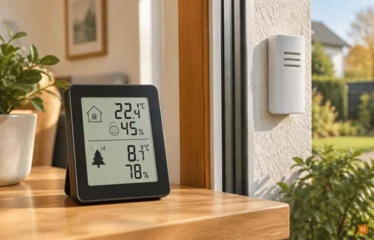 Funk-Thermometer mit Außensensor