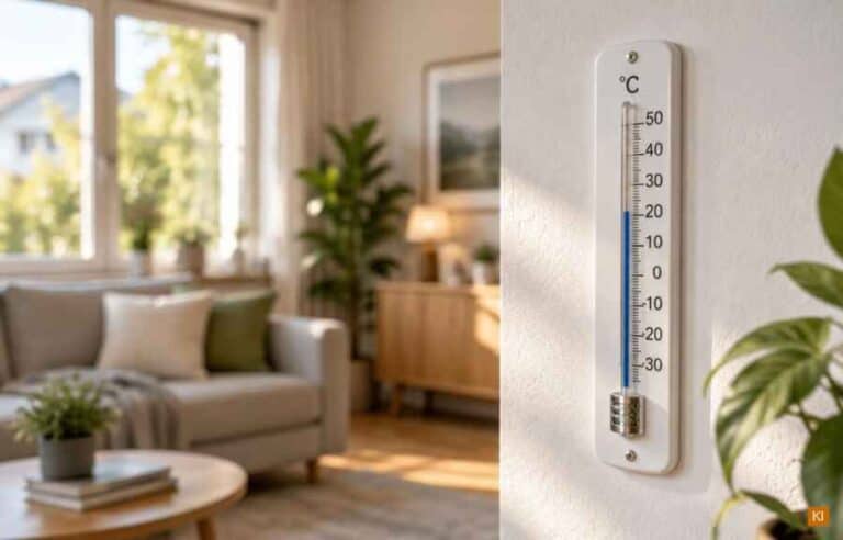 Geeichtes Thermometer für die Raumtemperatur