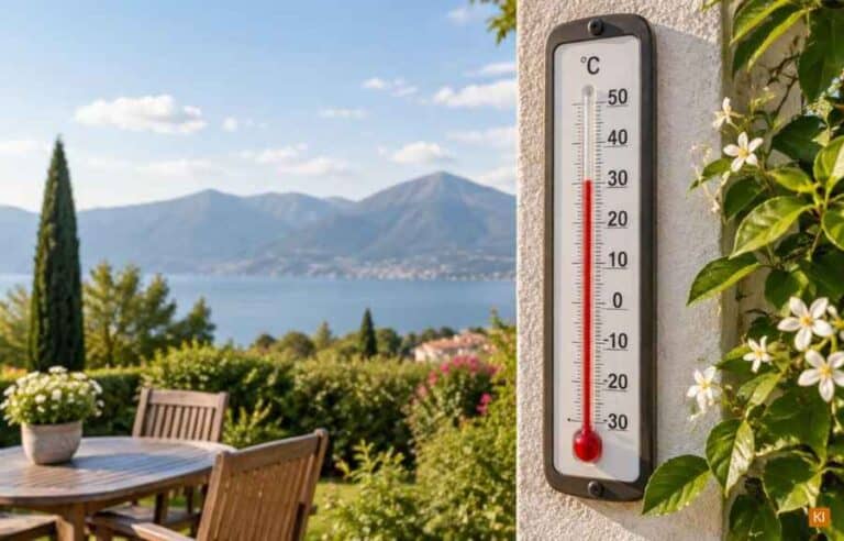 Großes Außenthermometer