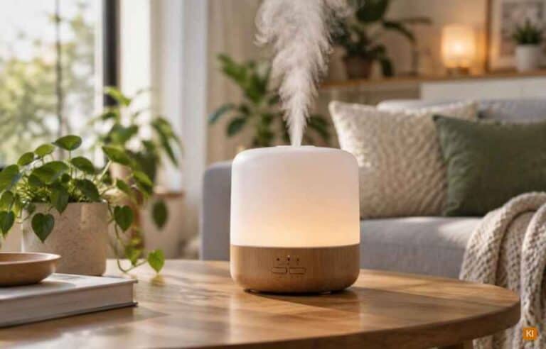 Luftbefeuchter mit LED-Beleuchtung