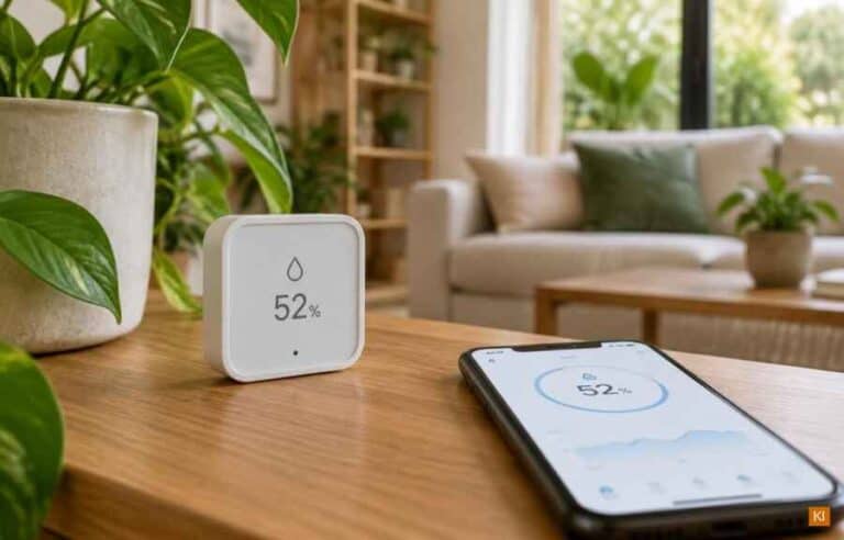 Sensor mit WLAN für die Luftfeuchtigkeit