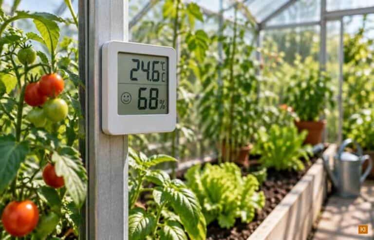 Thermo-Hygrometer für das Gewächshaus