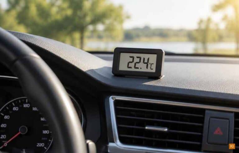 Thermometer für den Innenraum im Auto