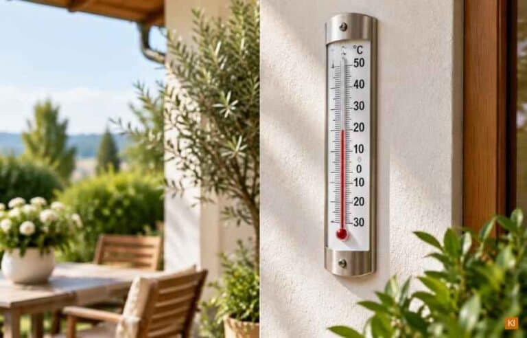 Thermometer für die Wand