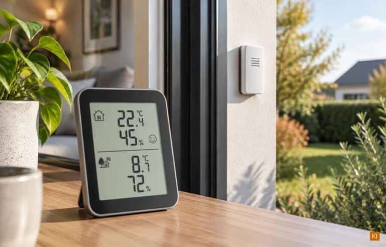 Thermometer für innen und außen mit Sensor