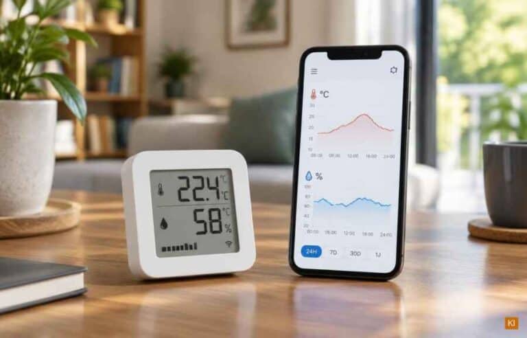 Thermometer mit Aufzeichnung und App