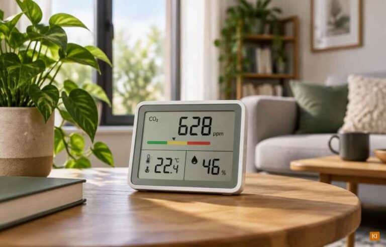 Thermometer mit Hygrometer und CO2-Messung
