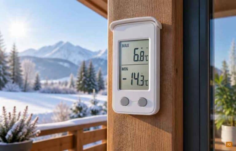 Thermometer mit Min-/Max-Funktion