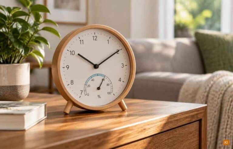Uhr mit Anzeige der Luftfeuchtigkeit