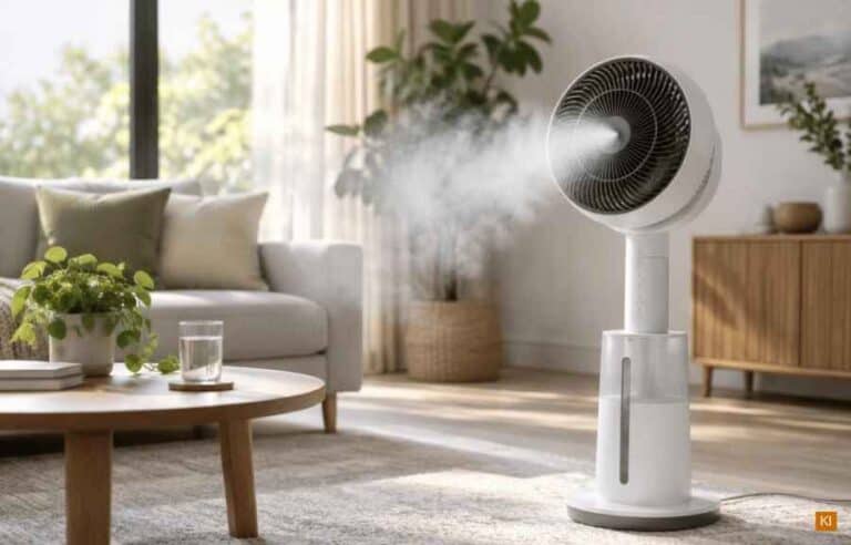 Ventilator mit Luftbefeuchter