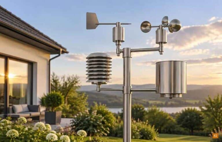 Wetterstation aus Edelstahl