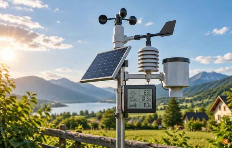 Wetterstation mit Solarbetrieb