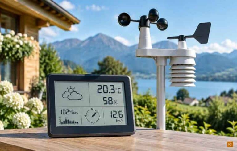 Wetterstation mit Thermometer