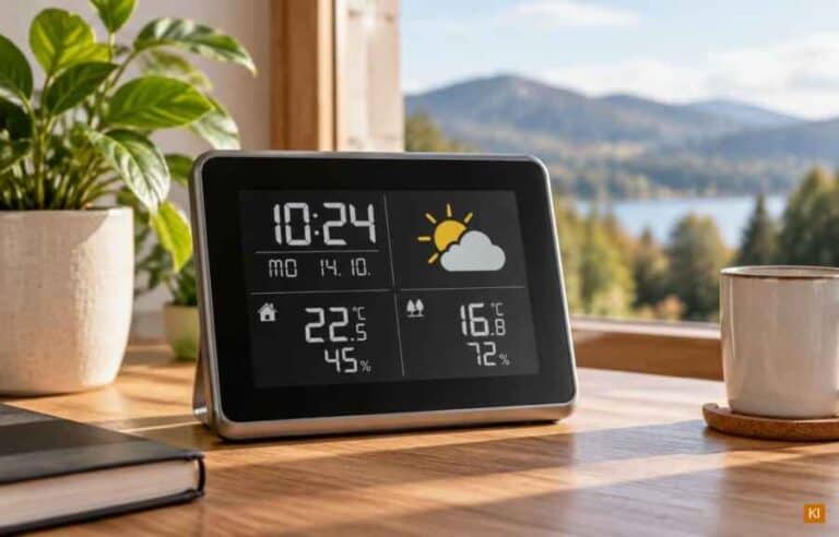 Wetterstation mit Uhr